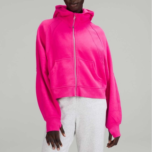 NWT Lululemon Scuba Oversized Full Zip Sonic Pink Size M/L - Picture 8 of 10